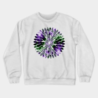 Cosmic Leaves Fractal  Art Crewneck Sweatshirt